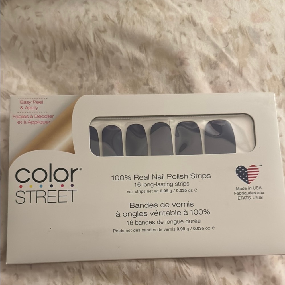 Color Street Navy Nail Polish Strips Sleep Tight